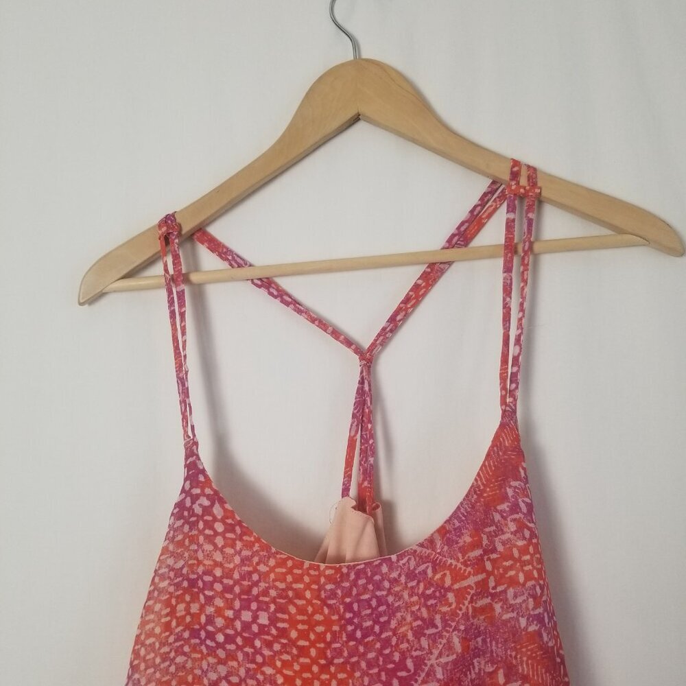 Ecote Pink and Purple and white Mini Dress spaghetti straps women size M (339) - Picture 12 of 15